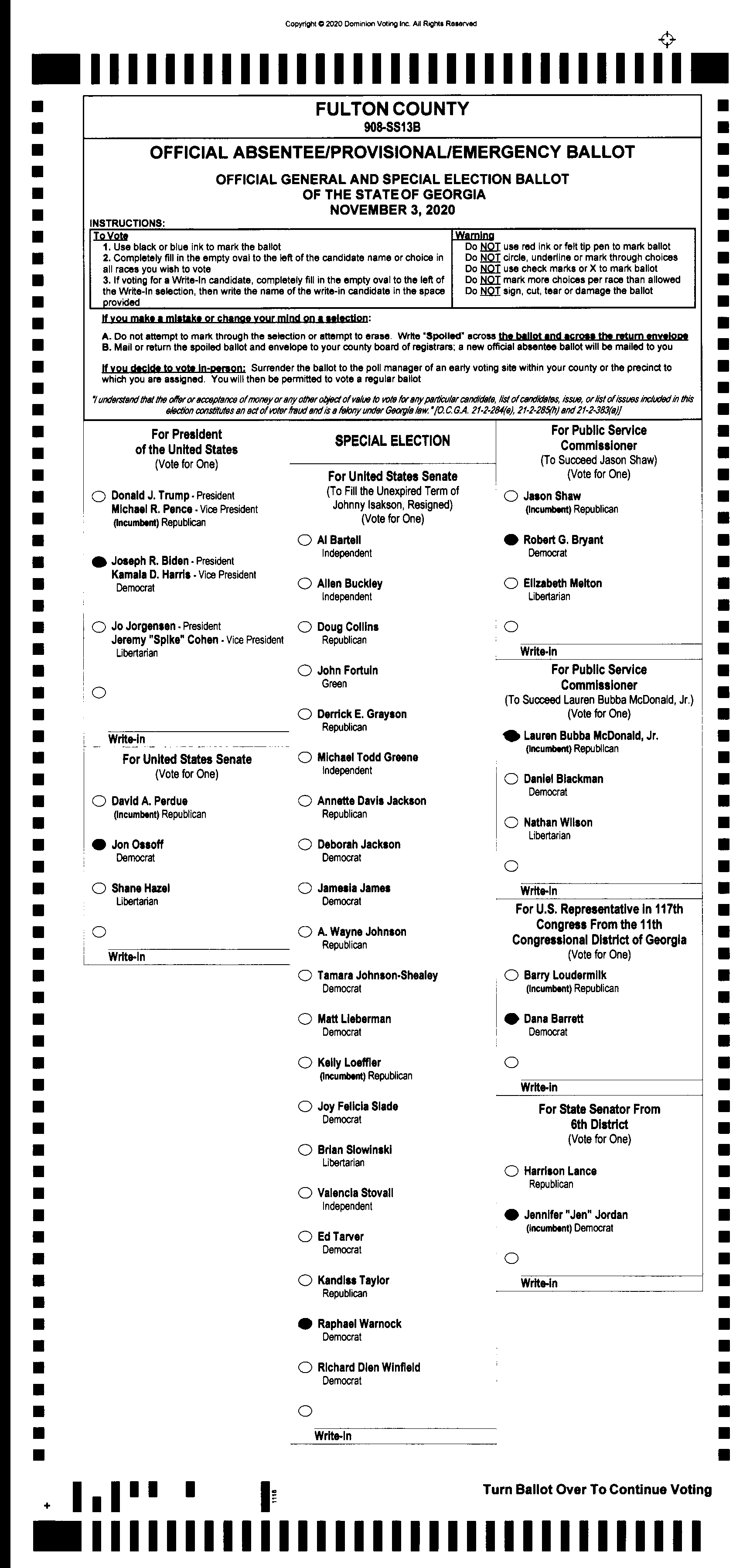 Doubled Ballot